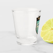 Salar de Uyuni Bolivien Abzeichen für Kultur Schnapsglas (Links)