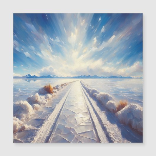 Salar de Uyuni, Bolivien Magnetkarte (Vorderseite)