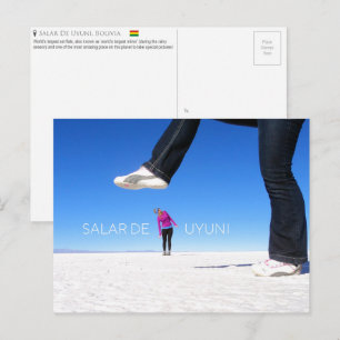 Salar De Uyuni, Bolivien Postcard Postkarte