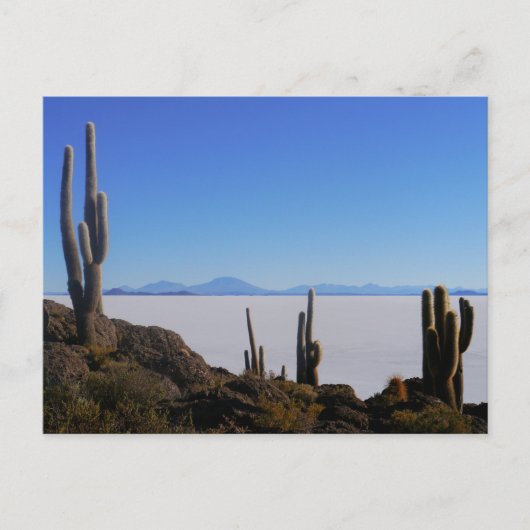 Salar de Uyuni, Bolivien Postkarte (Vorderseite)