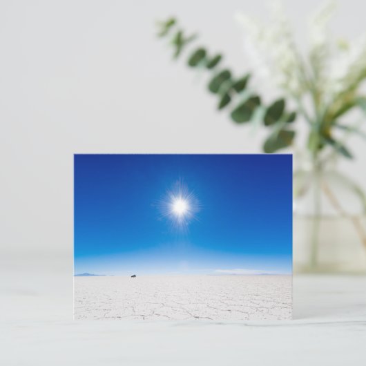 Salar de Uyuni, Bolivien. Postkarte (Stehend Vorderseite)