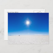 Salar de Uyuni, Bolivien. Postkarte (Vorne/Hinten)