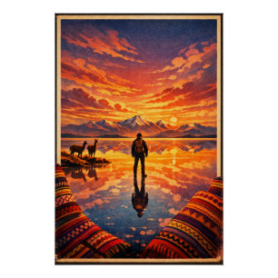 Salar de Uyuni in Bolivien Poster