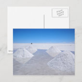 Salar de Uyuni Salons Postkarte (Vorne/Hinten)