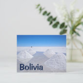 Salar de Uyuni Salons Text Postkarte (Stehend Vorderseite)