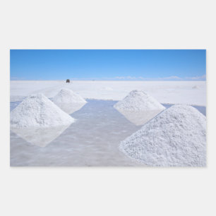Salar de Uyuni Salzwasser, rechteckiger Aufkleber