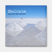 Salar de Uyuni Salzwasser Textmagnet Magnet (Vorne)