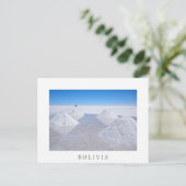 Salar de Uyuni Salzwasser weiße Grenz Postkarte (Stehend Vorderseite)