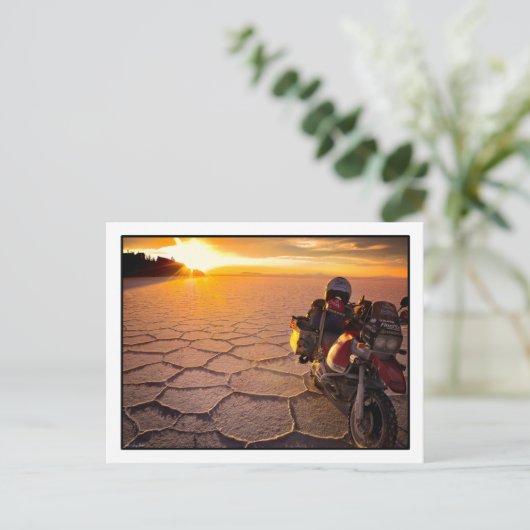 Salar Sunset Postcard Postkarte (Stehend Vorderseite)