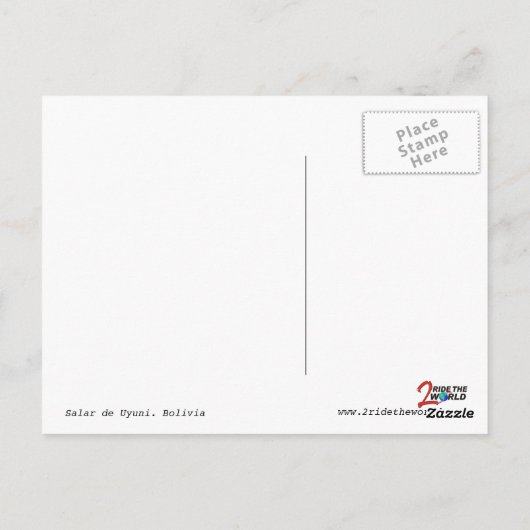 Salar Sunset Postcard Postkarte (Rückseite)