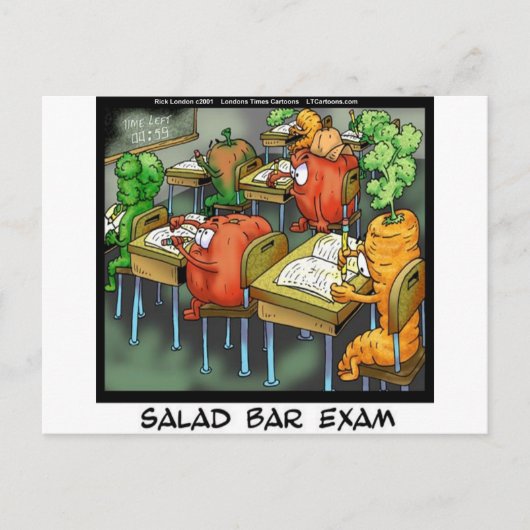 Salat-Bar-Exkurs-Hase Postkarte (Vorderseite)