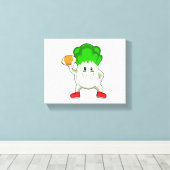 Salat beim Fußball Leinwanddruck (Insitu (Holzboden))