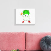 Salat beim Fußball Leinwanddruck (Insitu (Wohnzimmer))