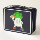 Salat beim Fußball Metall Brotdose (Rückseite)