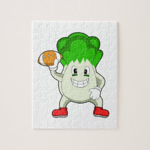 Salat beim Fußball Puzzle