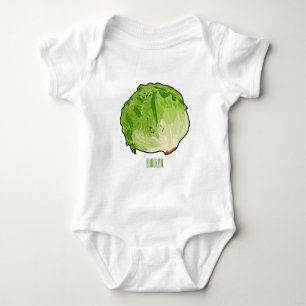 Salat-Cartoon-Abbildung Baby Strampler