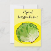 Salat-Cartoon-Abbildung Einladung (Rückseite)