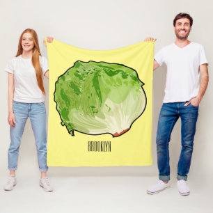 Salat-Cartoon-Abbildung Fleecedecke