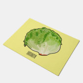 Salat-Cartoon-Abbildung Fußmatte (Schrägansicht)