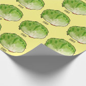 Salat-Cartoon-Abbildung Geschenkpapier (Ecke)
