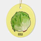 Salat-Cartoon-Abbildung Keramik Ornament (Links)