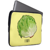 Salat-Cartoon-Abbildung Laptopschutzhülle (Vorne Rechts)