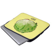 Salat-Cartoon-Abbildung Laptopschutzhülle (Vorne Knopf)