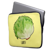 Salat-Cartoon-Abbildung Laptopschutzhülle (Vorderseite Links)