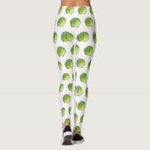 Salat-Cartoon-Abbildung Leggings (Rückseite)