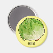 Salat-Cartoon-Abbildung Magnet (Vorderseite/Rückseite)