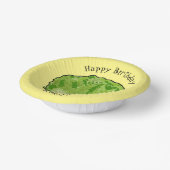 Salat-Cartoon-Abbildung Pappteller (Gewinkelt)