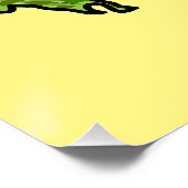 Salat-Cartoon-Abbildung Poster (Ecke)