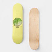 Salat-Cartoon-Abbildung Skateboard (Vorderseite)