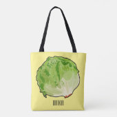 Salat-Cartoon-Abbildung Tasche (Rückseite)