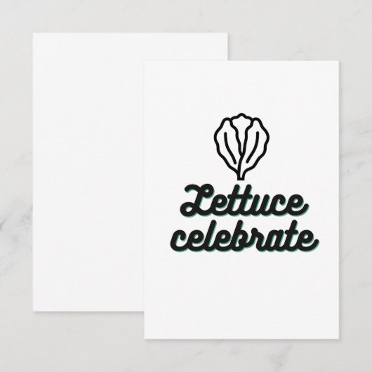 Salat Dankeskarte (Vorne/Hinten)