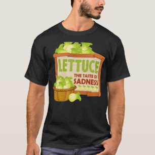 Salat den Geschmack der Traurigkeit Vegane grüne L T-Shirt