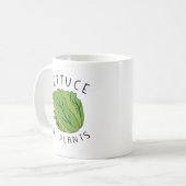 Salat essen Pflanze Kaffeetasse (Vorderseite Links)