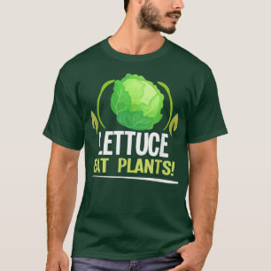 Salat essen Pflanze Meme Vegane Pflanze Powered Ve T-Shirt