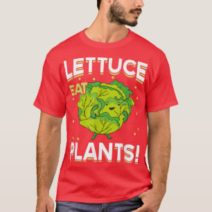 Salat essen Pflanze Meme Vegane Pflanze Powered Ve T-Shirt