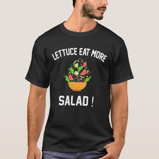 Salat essen - Veganer Salat Lover P T-Shirt (Vorderseite)
