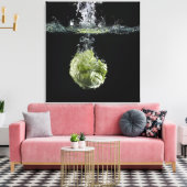 Salat im Wasser Leinwanddruck (Insitu (Wohnzimmer))