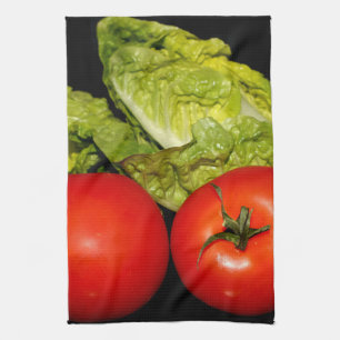 Salat, Lebensmittel, frisch, gesund, Diät, Tomate, Geschirrtuch