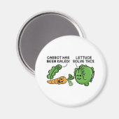Salat löst dies magnet (Vorderseite/Rückseite)