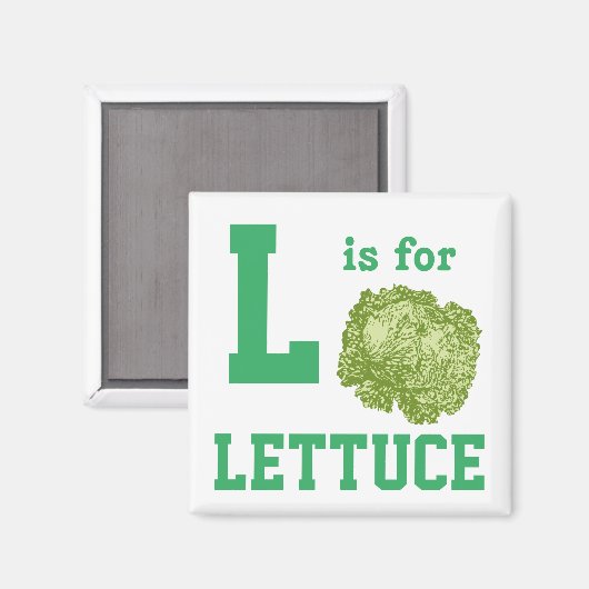 Salat Magnet (Vorderseite/Rückseite)