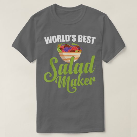 Salat Maker Salat Lover Gewürzvegetarisch T-Shirt (Design vorne)