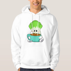 Salat mit Tasse Kaffee Hoodie