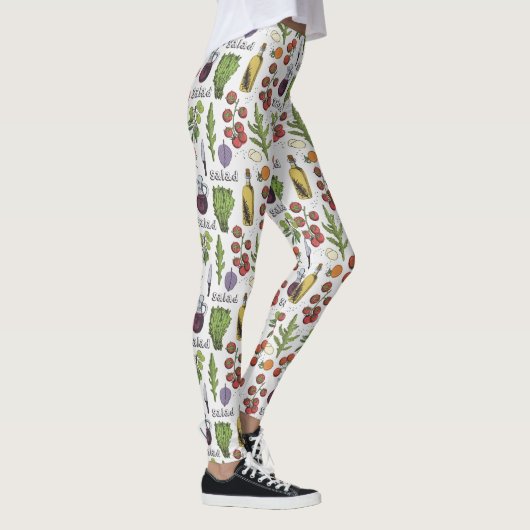Salat-Muster-Leggings Leggings (Rechts)