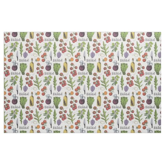 Salat-Mustergewebe Stoff (Fat Quarter (45,7 x 55,9 cm))