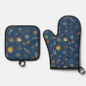 Salat Ofenhandschuh & Topflappen-Set (Vorderseite)