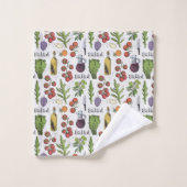 Salat Pattern Handtuch Set (Waschlappen)